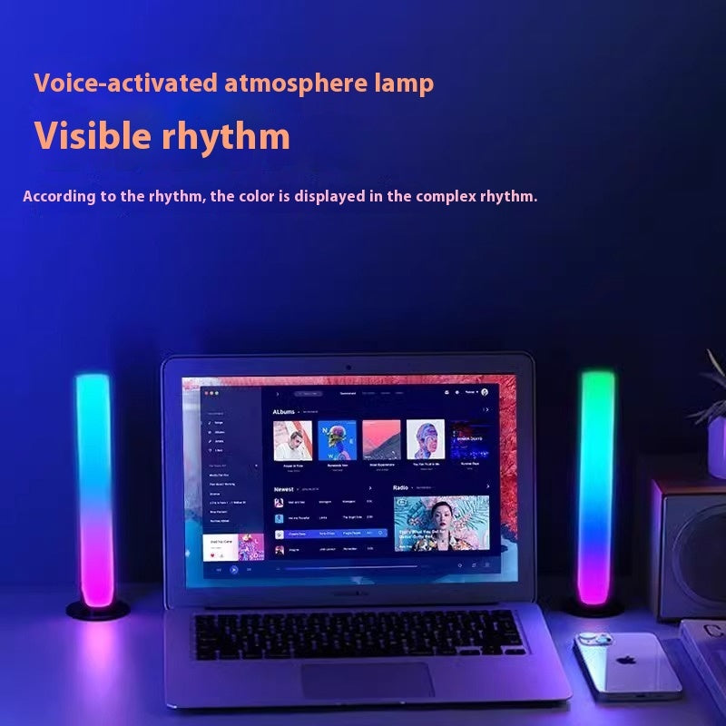 Same Screen Music Rhythm Lamp Synchronous Desktop Light Voice Control