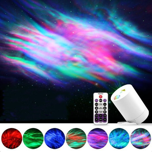 Rainbow Sky Rotating Projection Lamp Remote Control Voice Control